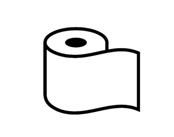 Rouleaux De Dessin À La Main De Papier Toilette Clip Art Libres De