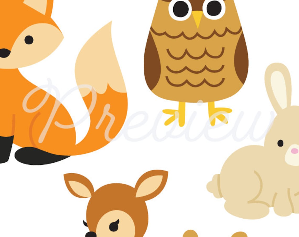 Woodland Animals Svg, Forest Friends, Forest Animals Svg, Forest