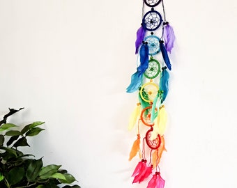 Handmade Bohemian Macramé Beads Dream Catcher Car Wall Hanging Decoration Art Multi Colour