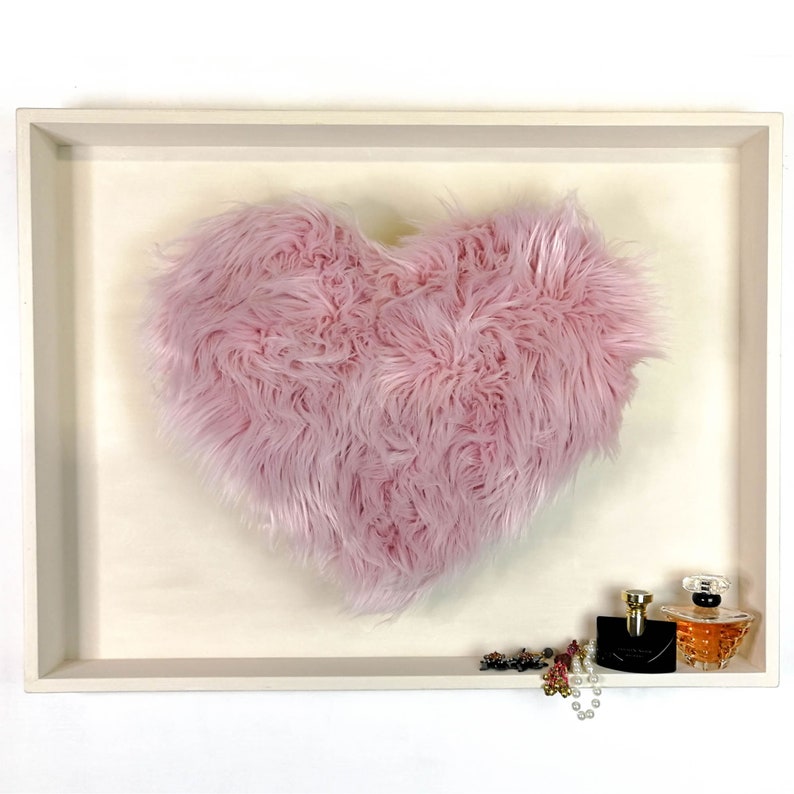 Large Love Heart Wall Art Decorative Makeup Vanity Shelf Etsy