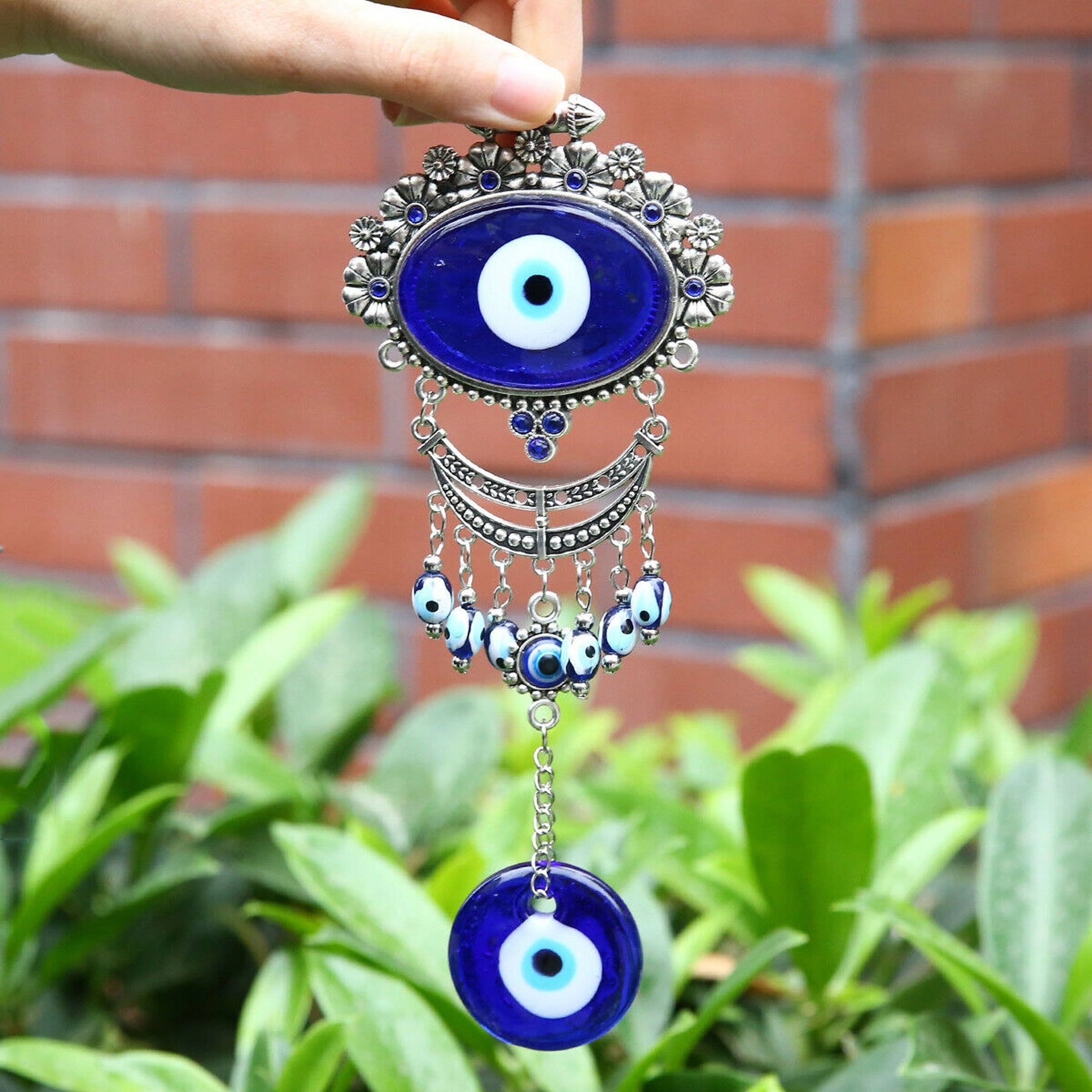 Türkisch Blau Evil Eye Schlüsselanhänger Auto Schlüsselanhänger Amulett  Glücksbringer Hängender Anhänger