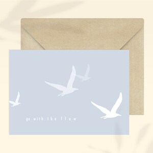 Carte Go With The Flow + enveloppe