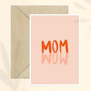 Karte Mom Wow + Umschlag