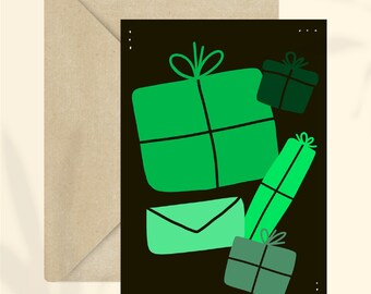 Carte cadeaux Noël + enveloppe