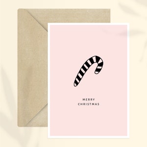 Karte Merry Christmas + Umschlag