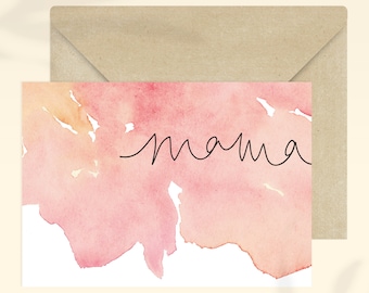 Kaart voor mama + envelop