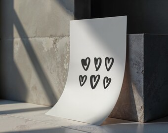 A4 Poster Hearts