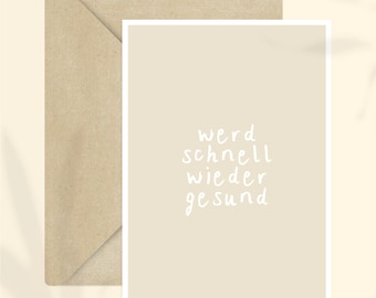 Beterschap kaart + envelop