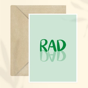 Cartão Rad Dad + envelope