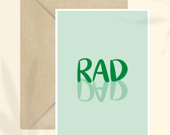 Kaart Rad Dad + envelop