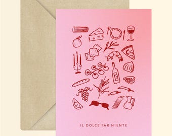 Kaart Il dolce far niente + envelop
