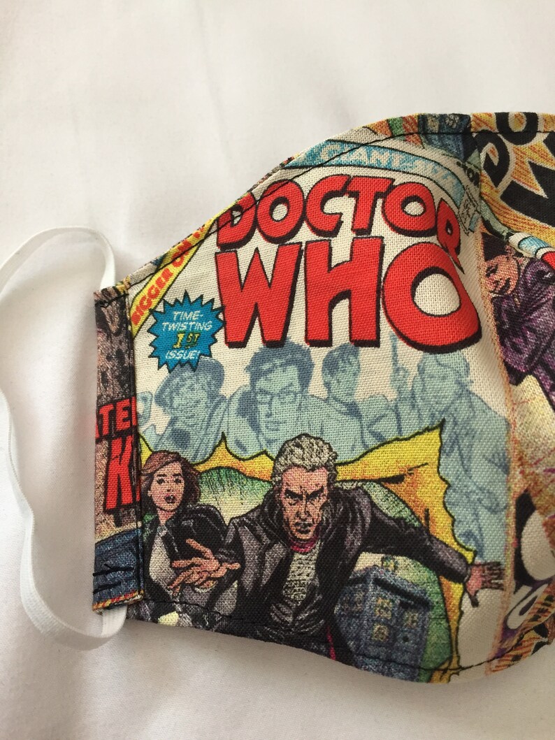 Face Masks Doctor Who Adult Officially Licensed Two-Layered | Etsy