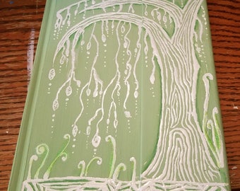 Art Journal, Whimsical Willow tree. CindysZensations
