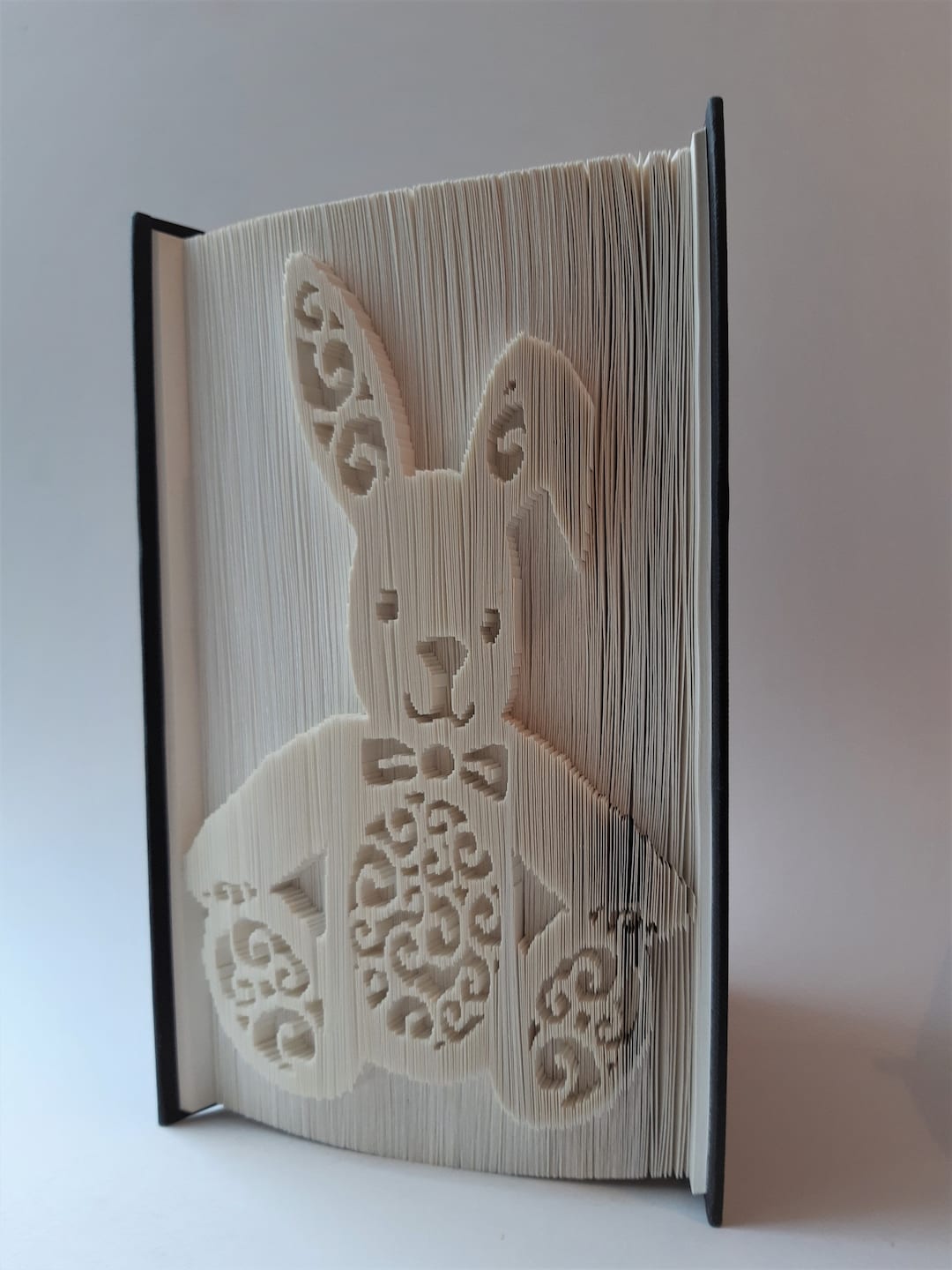 Fold Out Rabbit Writing Bunny Rabbit Book Fold Pattern, Cut and Fold Pattern, Book Folding ...