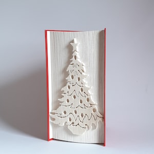 Christmas Tree 2 Book Fold Pattern, Cut and Fold Pattern, Tree, Christmas