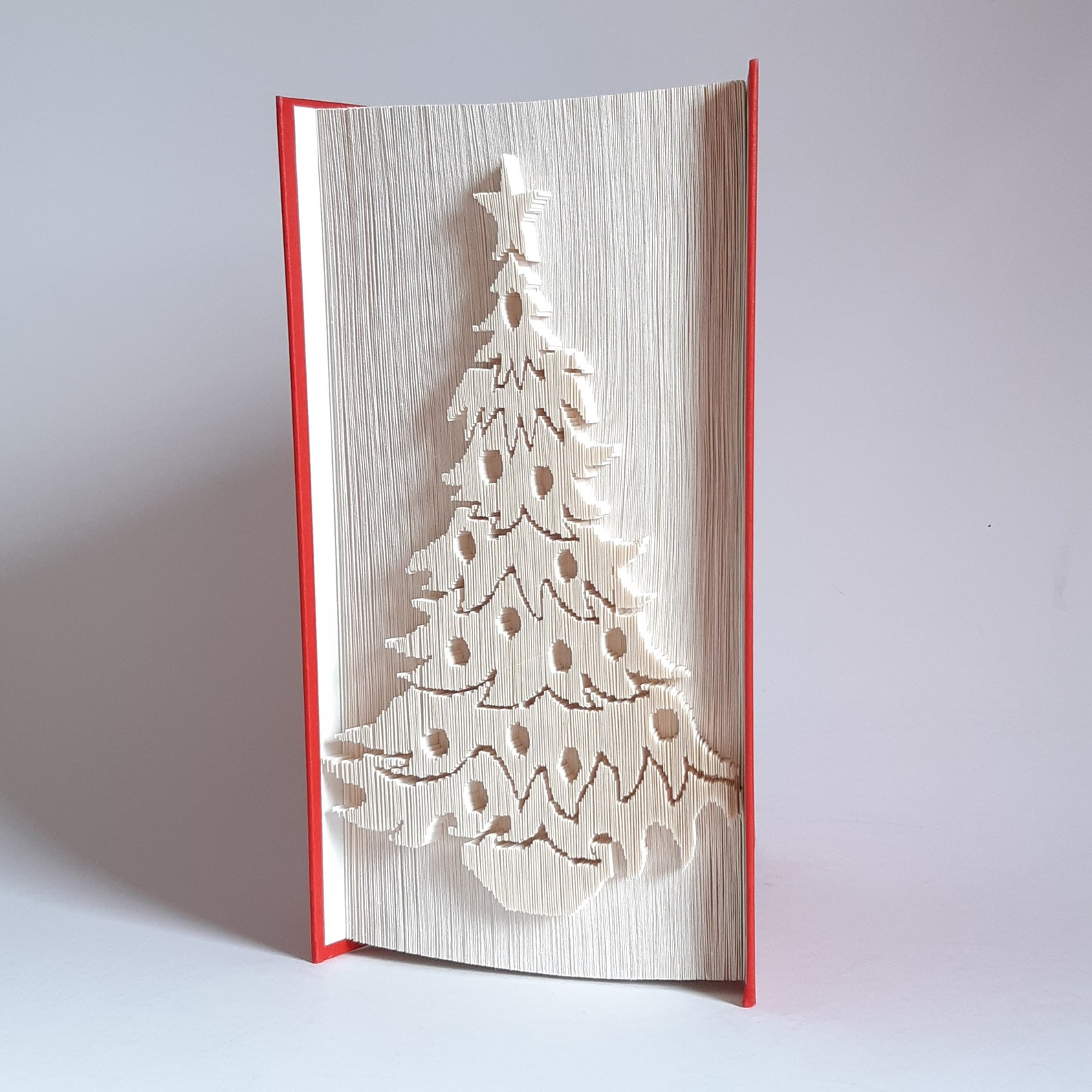 Christmas Tree 2 Book Fold Pattern Cut and Fold Pattern Etsy
