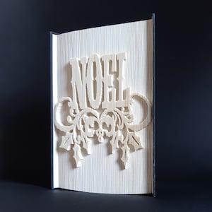 Noel Tree Book Fold Pattern, Cut and Fold Pattern, Book Folding, Christmas