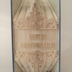 Happy Anniversary Book Fold Pattern, book folding, Happy Anniversary Book Fold pattern, Anniversary,