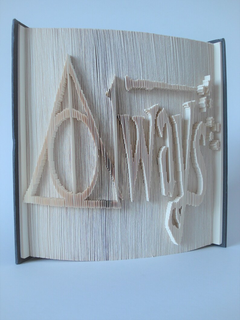 Harry Potter Always book folding Pattern Cut and Fold Etsy