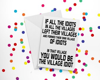Village Idiot Etsy