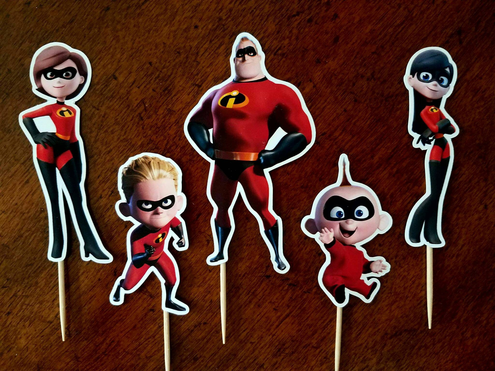 THE INCREDIBLES Cupcake Toppers The Incredibles Cupcake | Etsy
