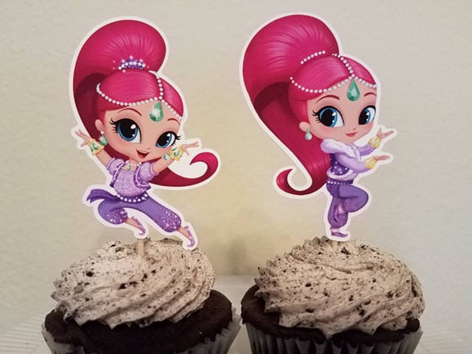 SHIMMER and SHINE Cupcake Toppers Shimmer and Shine Cupcake | Etsy