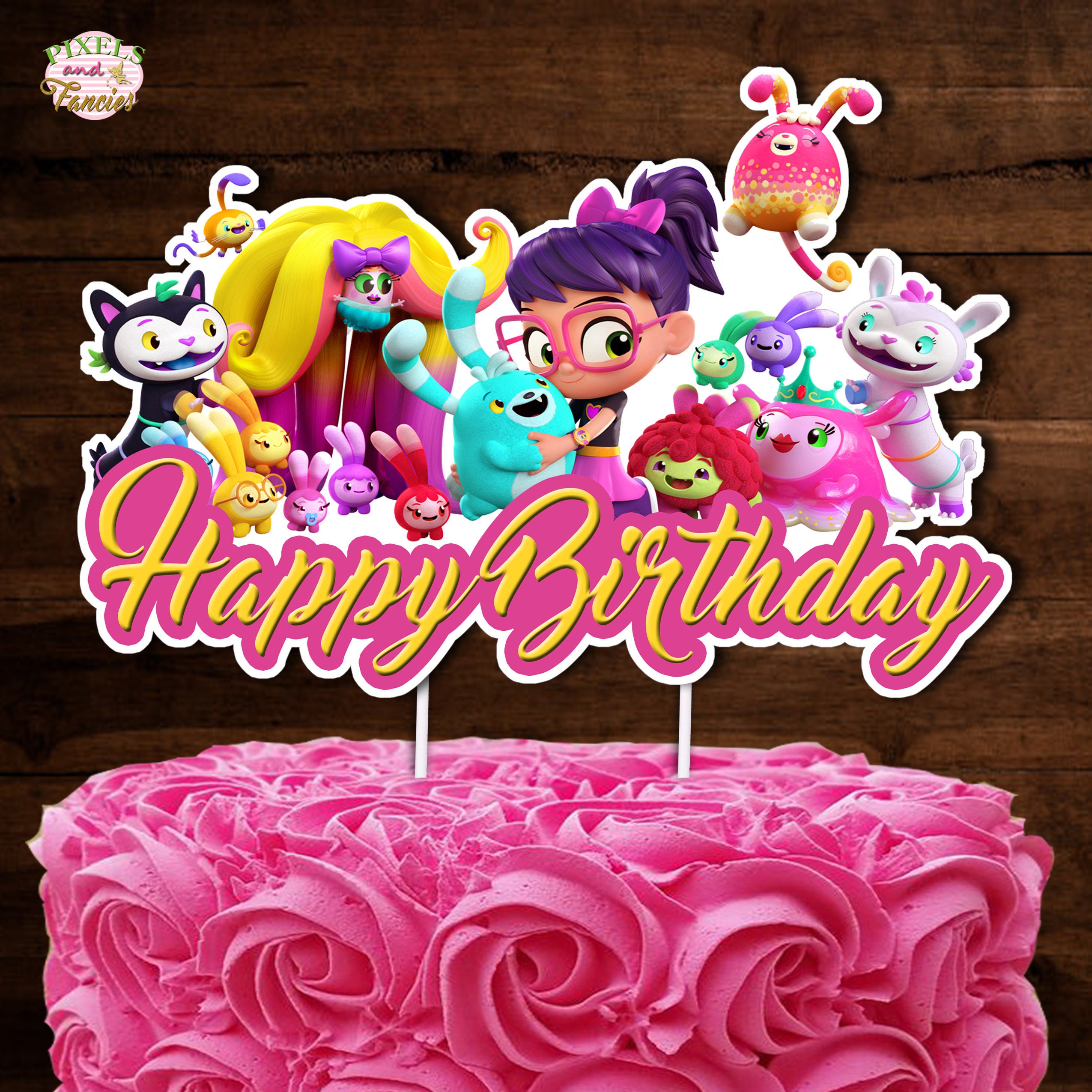 ABBY HATCHER Cake Topper Abby Hatcher Cake Decoration Abby Etsy