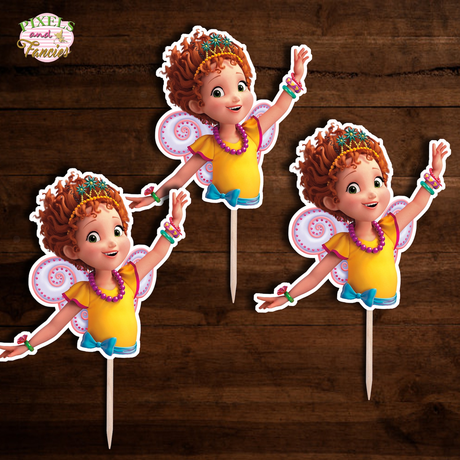Fancy Nancy Cupcake Toppers Printable