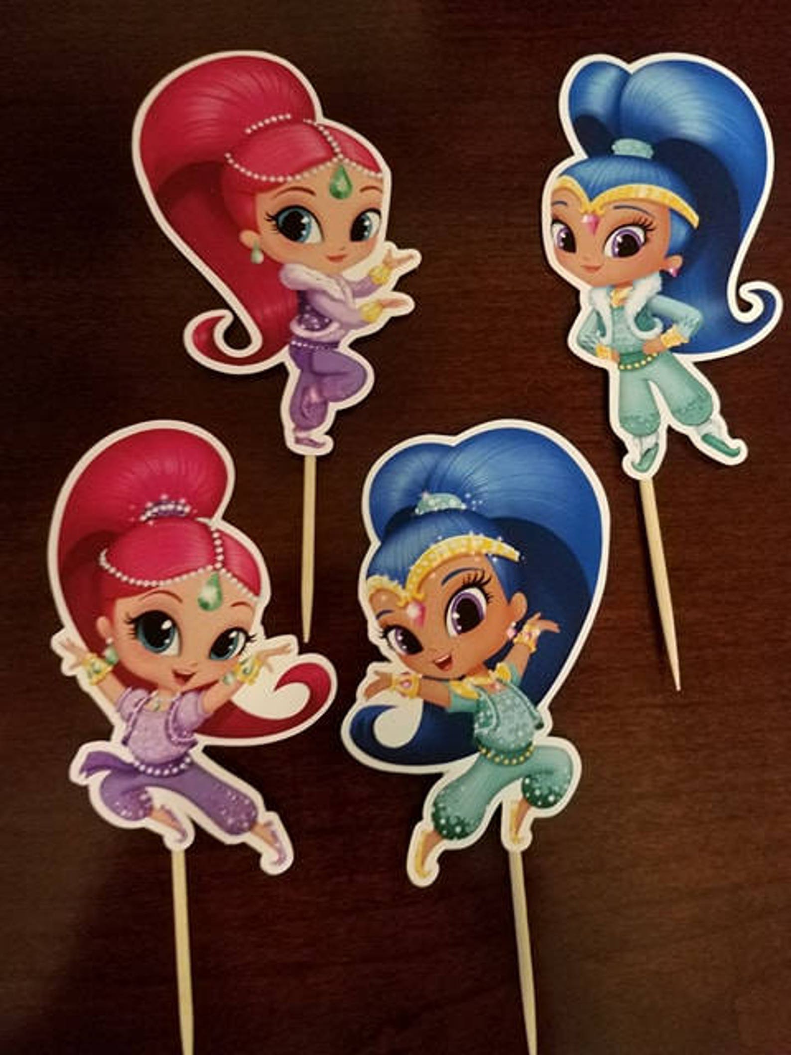 SHIMMER and SHINE Cupcake Toppers Shimmer and Shine Cupcake | Etsy