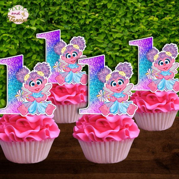 Abby Cadabby Cupcake And Cake Topper Abby Cadabby Cupcake Etsy