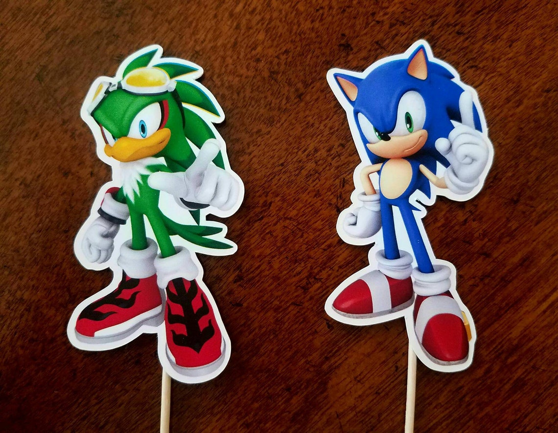 SONIC Cupcake Toppers SONIC Cupcake Picks Sonic Cupcake Etsy