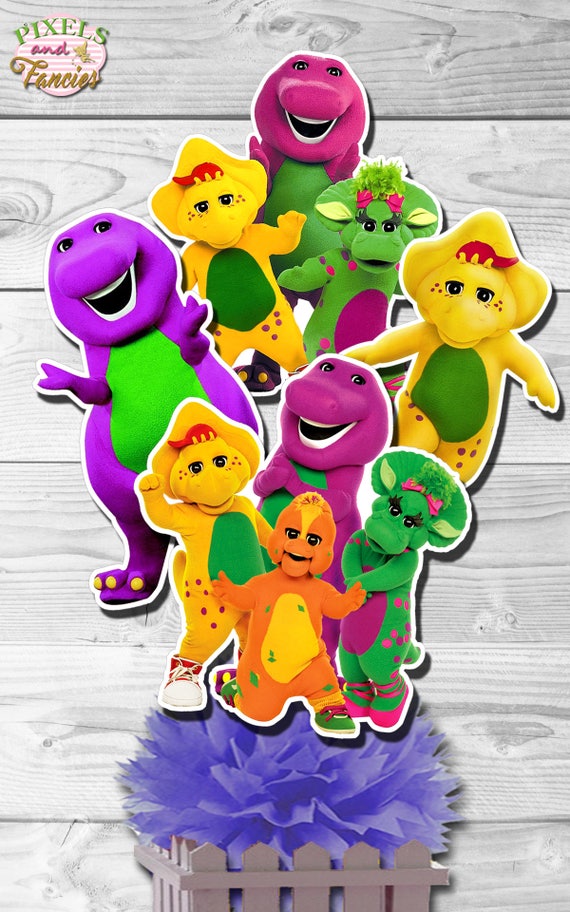 Barney Centerpiece Barney And Friends Centerpiece Barney Etsy