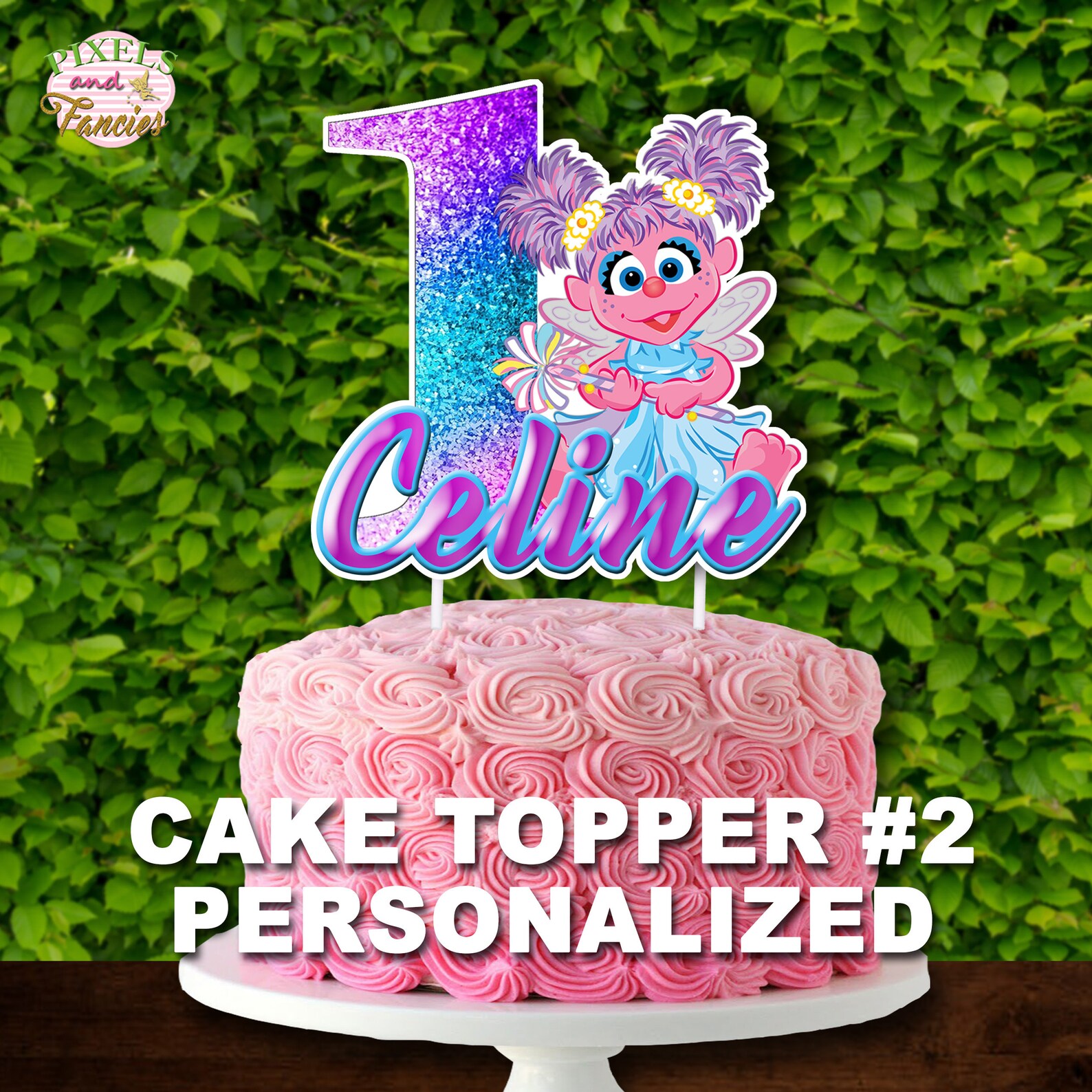 ABBY CADABBY Cake and Cupcake Toppers Abby Cadabby Cupcake Etsy