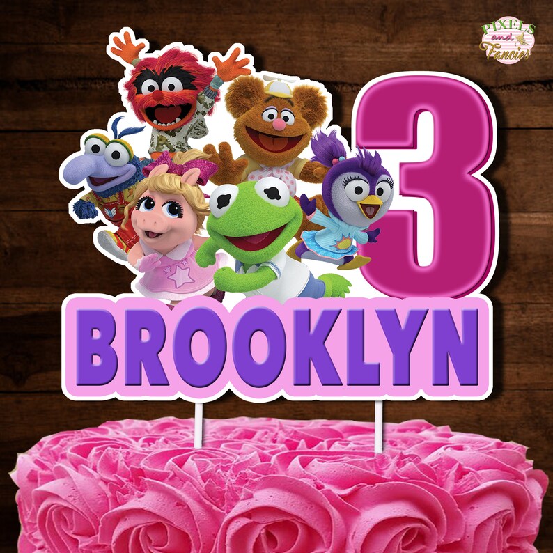 Muppet Babies Centerpiece MUPPET BABIES Cake Topper Muppet Babies Birthday Decoration Muppet Babies Cake Decoration