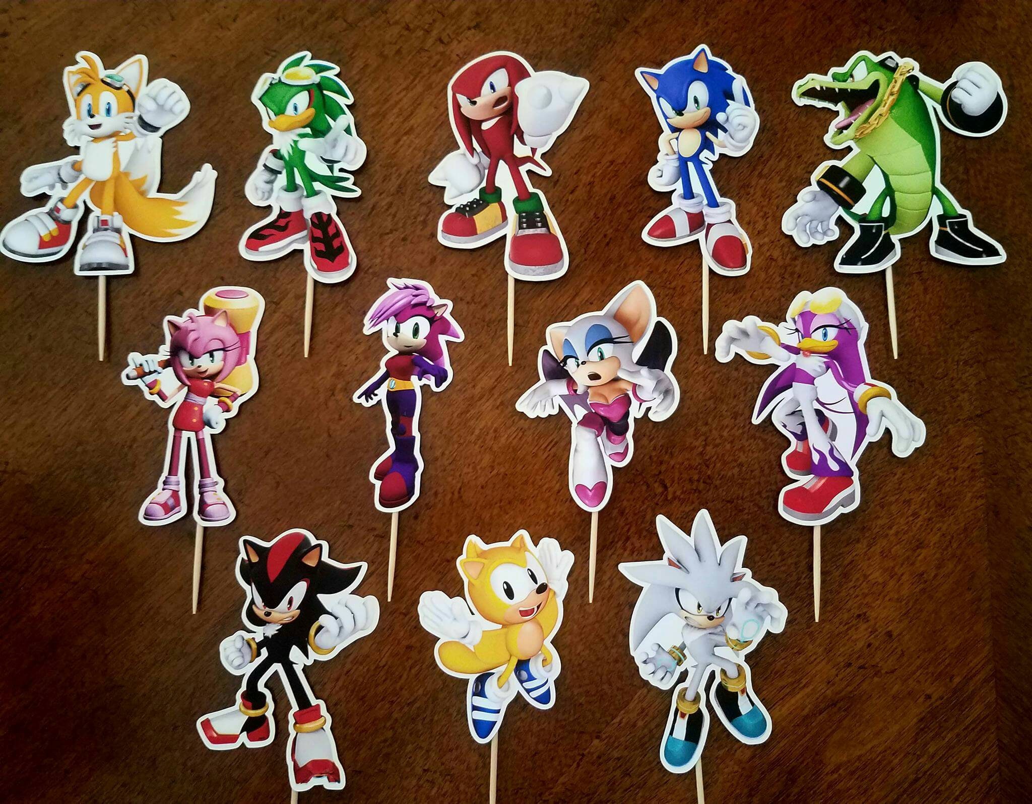 SONIC Cupcake Toppers SONIC Cupcake Picks Sonic Cupcake Etsy