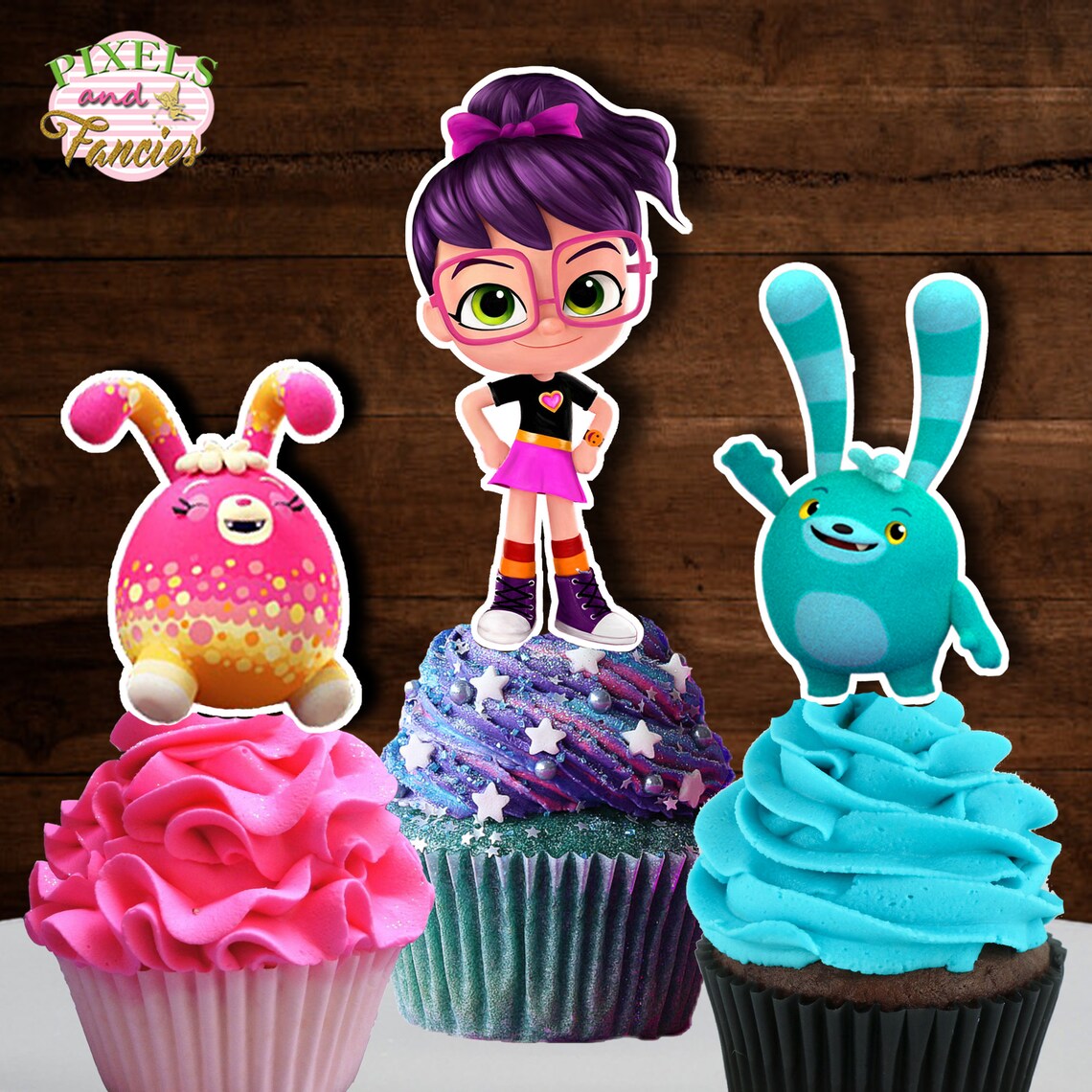 ABBY HATCHER Cake Topper Abby Hatcher Centerpiece Abby Etsy