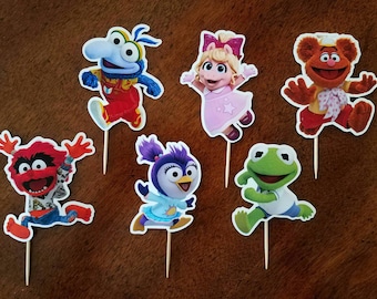 MUPPET BABIES Cupcake Toppers, Muppet Babies Cupcake Picks, Muppet Babies Cake Topper, Muppet Babies Cake Pop Topper