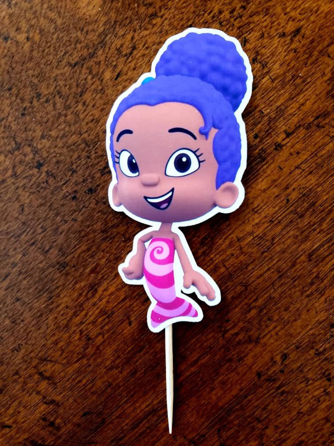 BUBBLE GUPPIES Cupcake Toppers Bubble Guppies Cupcake Picks Etsy