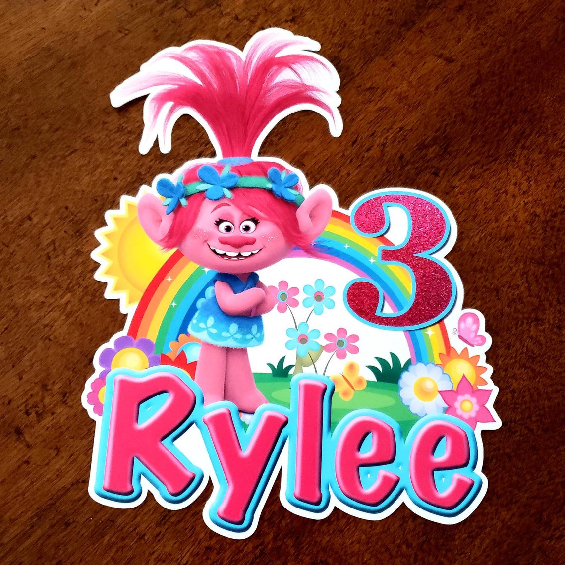 TROLLS Cake Topper Trolls World Tour Cake Topper Etsy