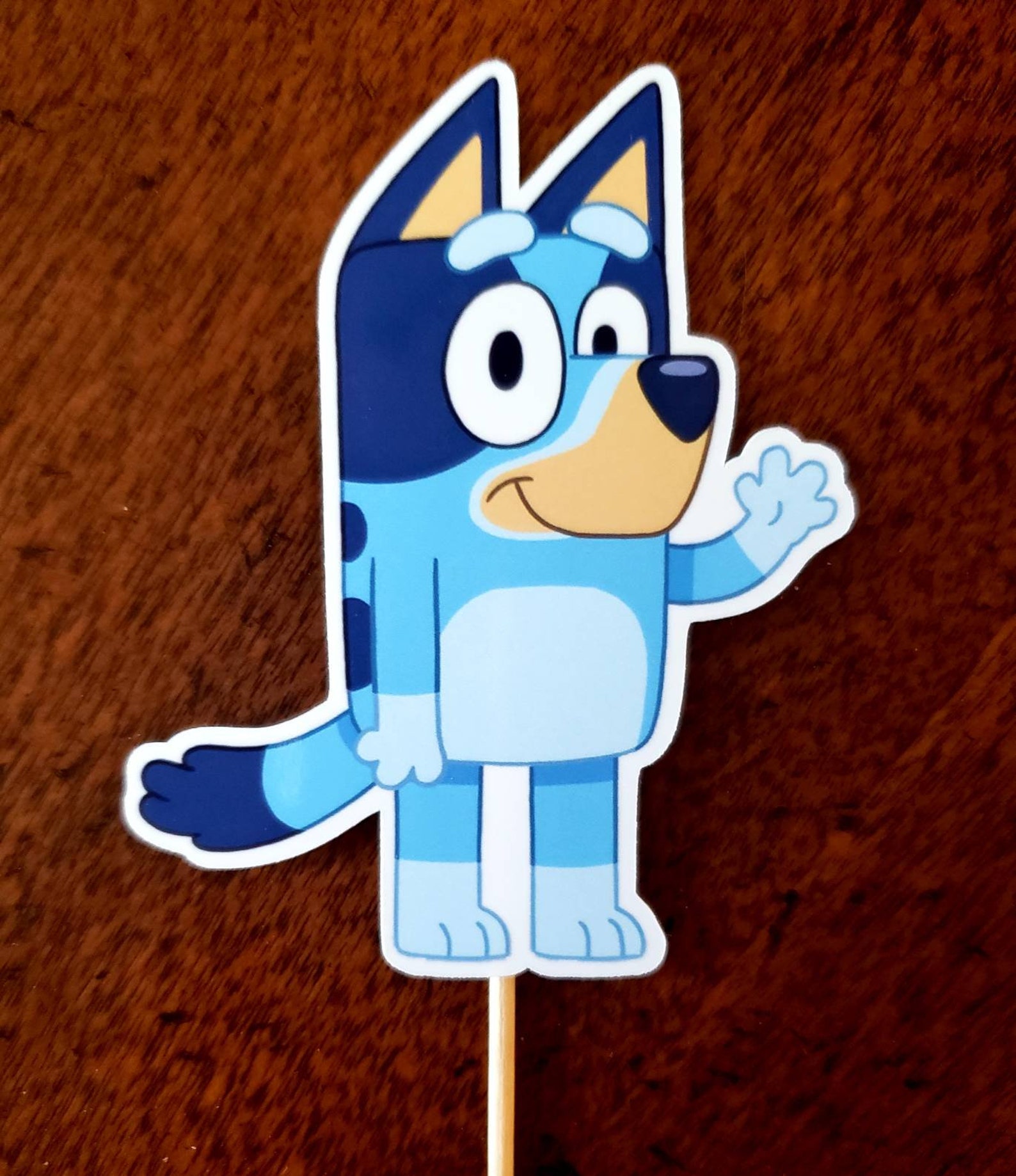 Bluey Cupcake Toppers Bluey Cupcake Picks Bluey Cake Topper Etsy