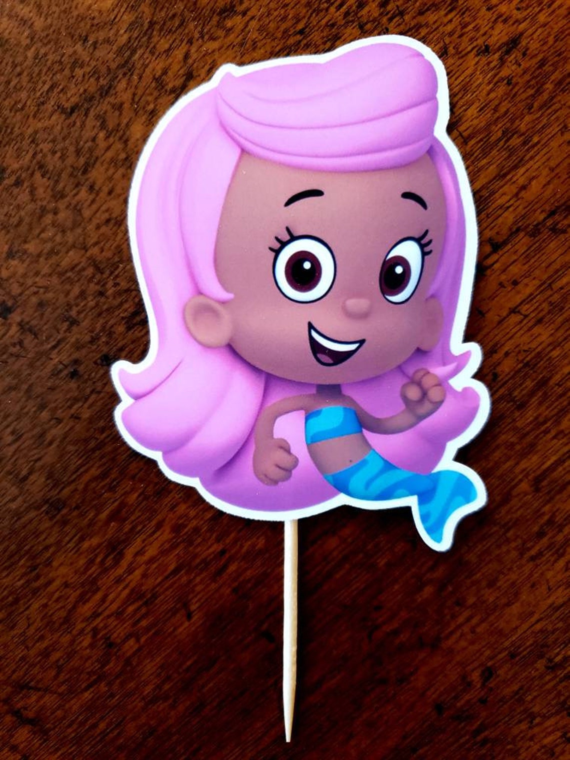 BUBBLE GUPPIES Cupcake Toppers Bubble Guppies Cupcake Picks Etsy