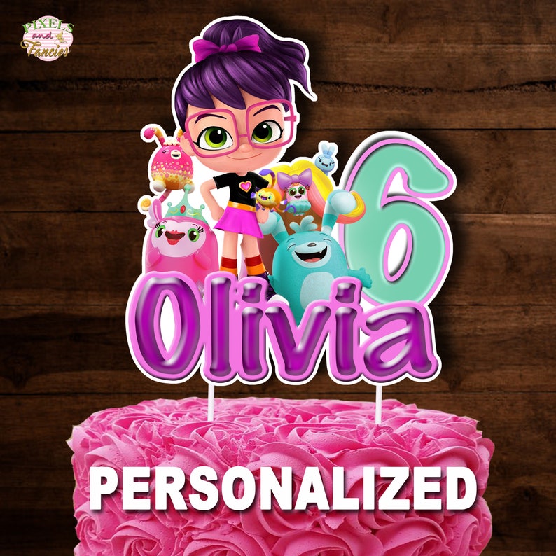 ABBY HATCHER Cake Topper Abby Hatcher Centerpiece Abby Etsy