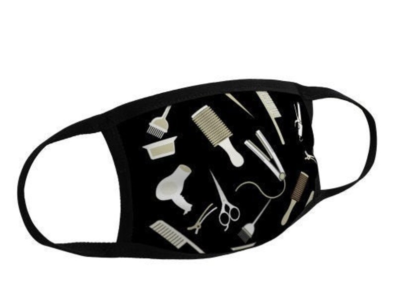 Best Seller Face Mask for Hair Stylist Black and White Etsy
