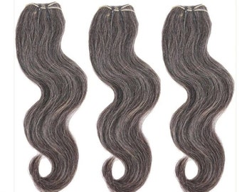 Vietnamese Gray Bundle /Virgin Remy Hair/ virgin hair Weft Extensions /Gray hair /Grey hair