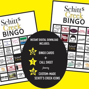 Schitt's Creek BINGO Instant Digital Download