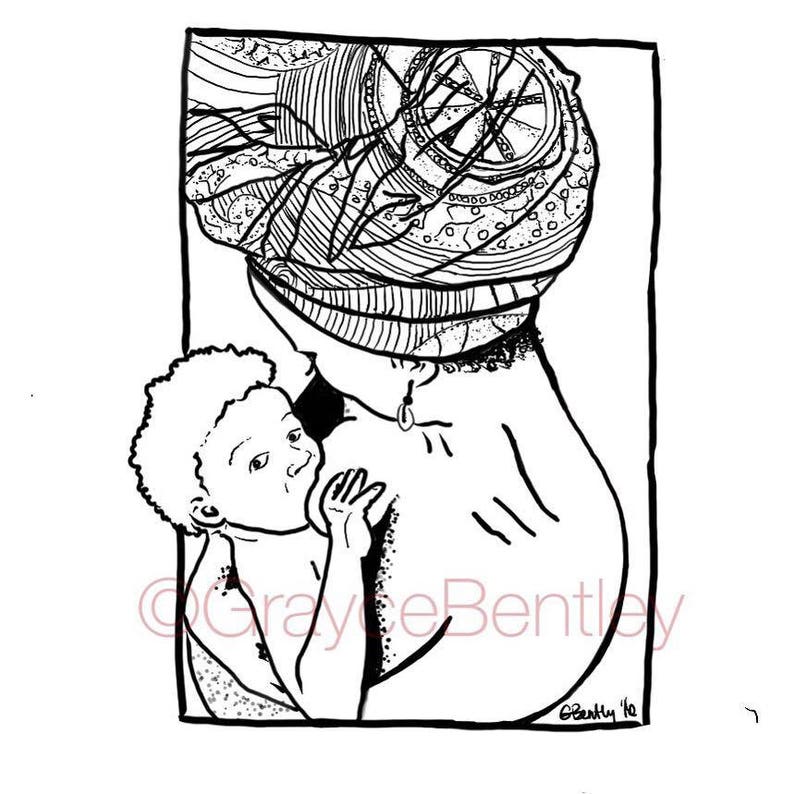 Nourishment Coloring Book Individual Prints image 1