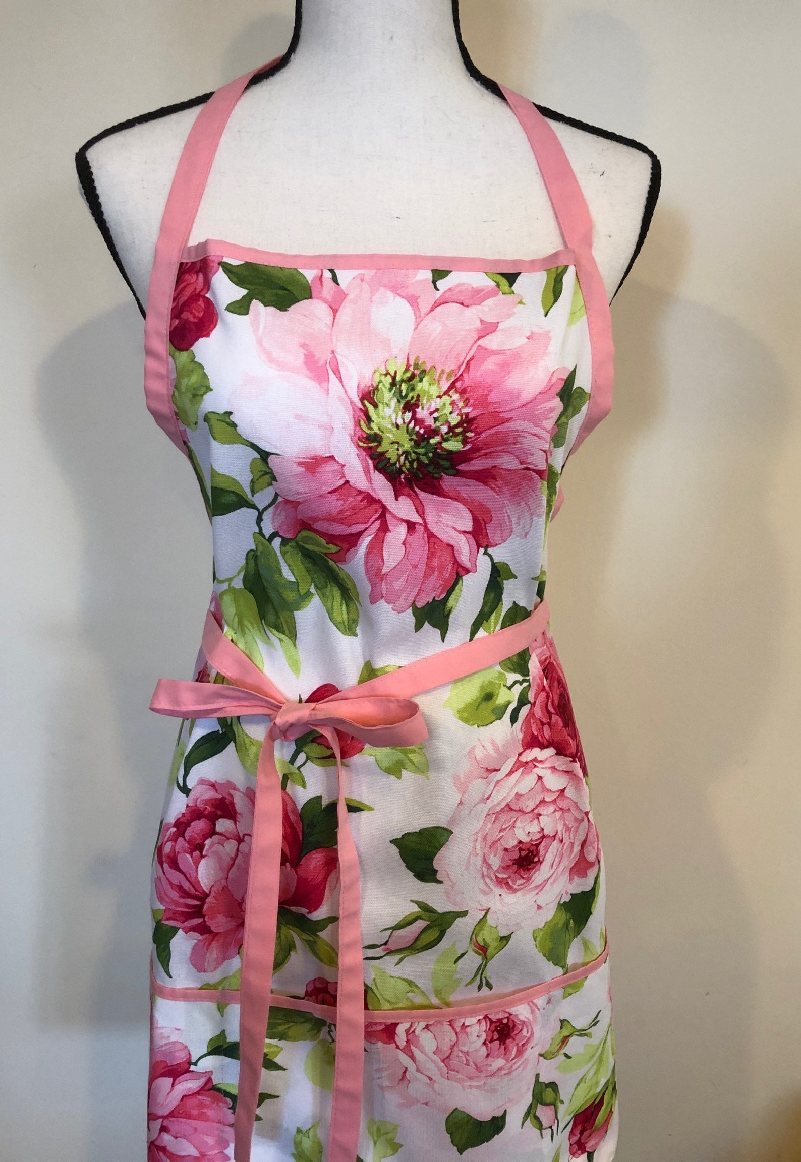 Beautiful Flowers Apron For Women. Housewarming Gift. Kitchen Etsy