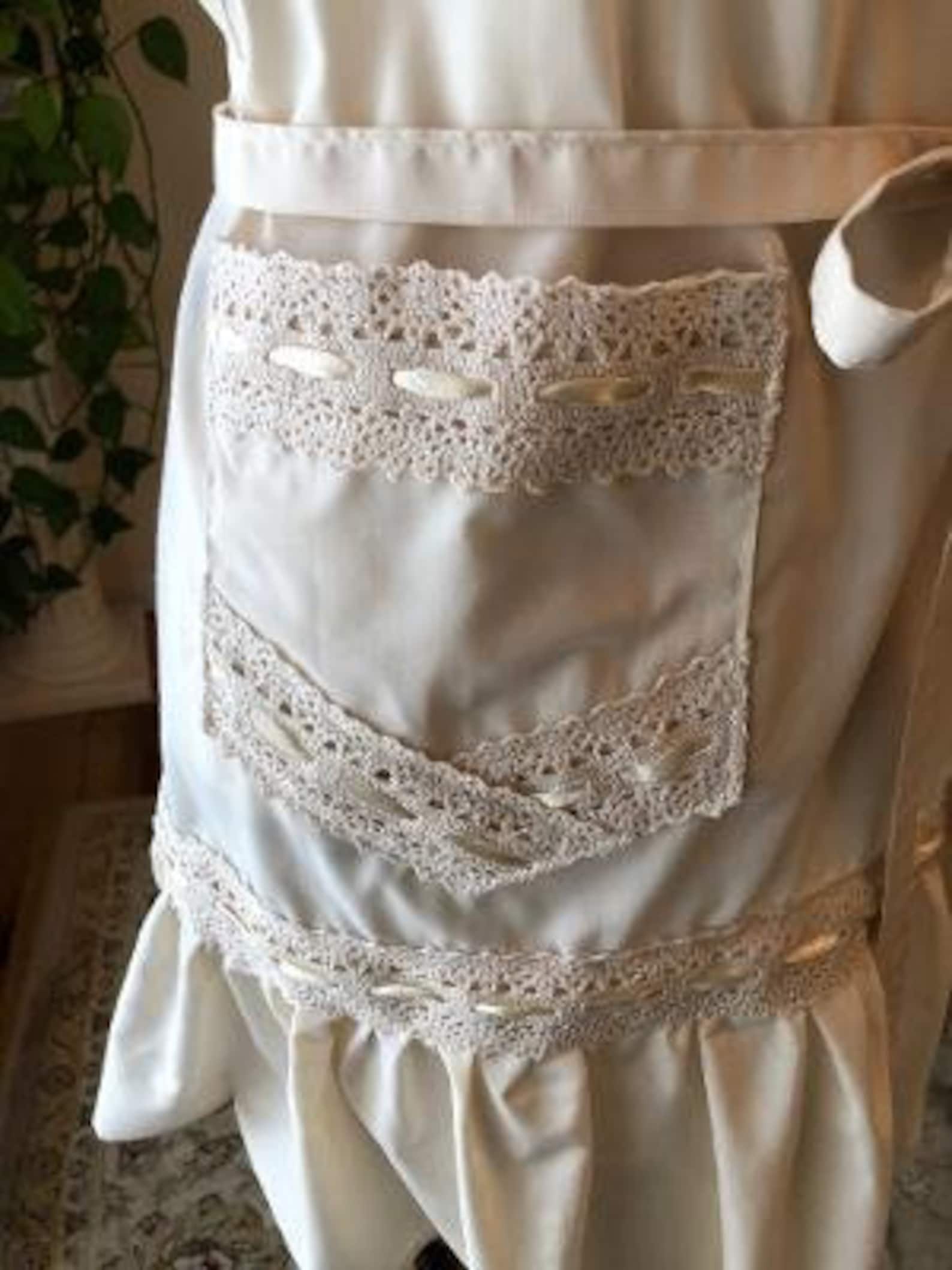 Apron For Women. Lace Apron. Housewarming Gift. Kitchen Apron. Etsy