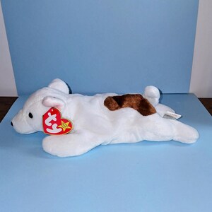 TY Beanie Original Baby &quot; Butch&quot; Plush Baby 8&quot; Dog Date of Birth October 2 1998 with Error used