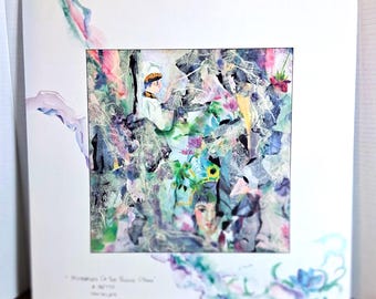 Rare Limited Edition Litho 17.5"x 18" Print " Mysteries of the Peking Opera" signed by Artist Delene R. Teller used Numbered Print 186/750